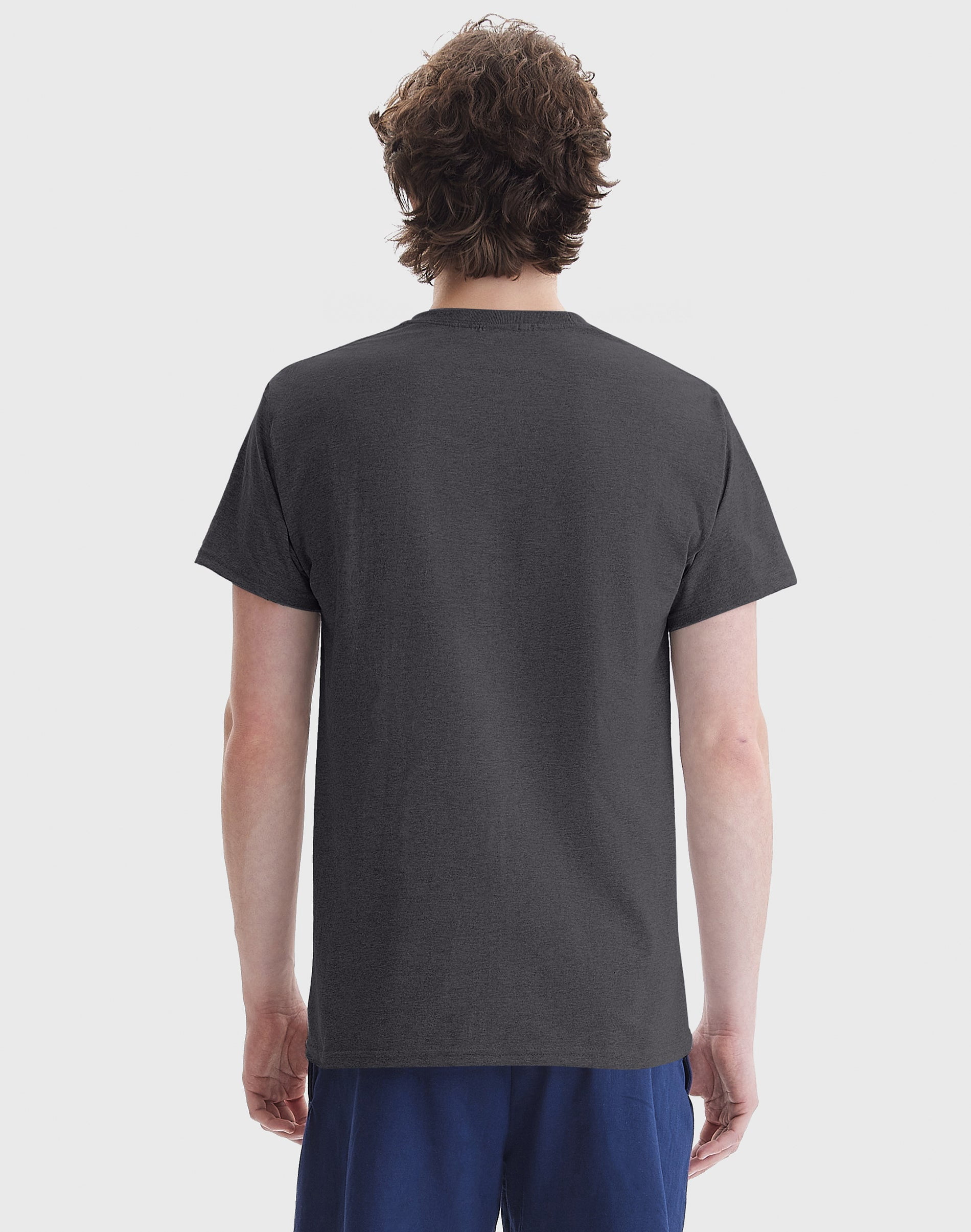Hanes Authentic Men's Short Sleeve Crewneck T-Shirt, Big and Tall Sizes Available S-5XL