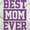 White, variant on Best Mom Ever Cute Mothers Day Love Women Crewneck Sweatshirt Brisco Brands S