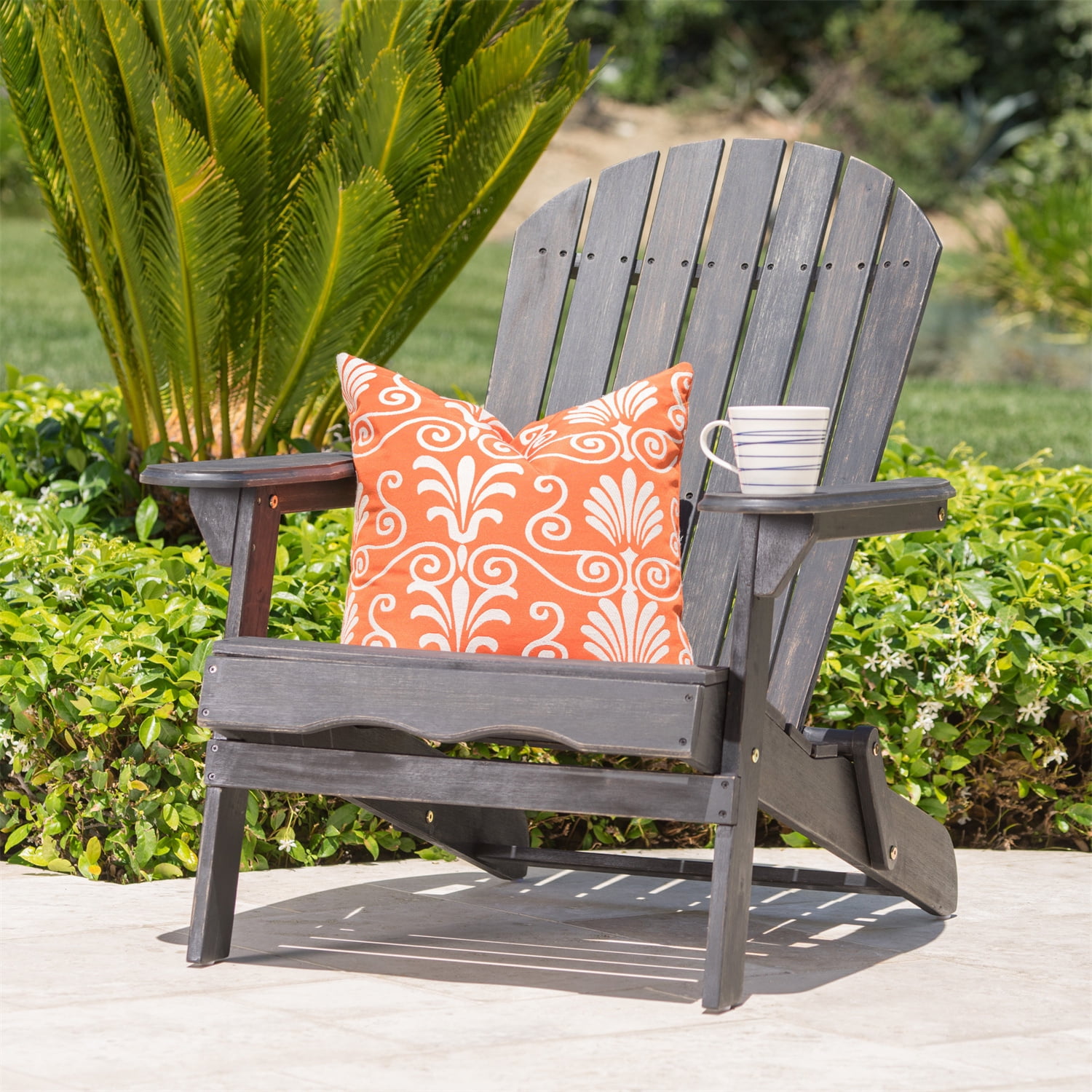 Kepooman Wood Adirondack Chair, Outdoor Patio Lounger Chair for Beach, Deck, Garden, Backyard, Lawn, Porch, Pool Side, Fire Pit, Dark Grey Kepooman Wood Adirondack Chair, Outdoor Patio Lounger Chair for Beach, Deck, Garden, Backyard, Lawn, Porch, Pool Side, Fire Pit, Dark Grey
