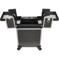 thumbnail image 4 of JC Beauty 7-in-1 Rolling Makeup Case with Acrylic Clear Top & Lid, Large Train Kit (Black Crystal), 4 of 11