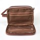 thumbnail image 4 of Bolsas de maquillaje de PU Bolsa de cosméticos impermeable portátil para regalos de vacaciones (marrón) Likrtyny Cuidado Belleza, 4 of 9