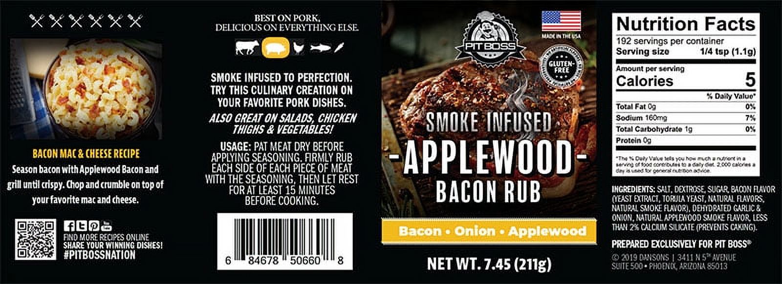 Pit Boss Applewood Bacon Barbecue Rubs and Seasonings - 5 oz - image 4 of 10