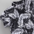 thumbnail image 6 of HCNTES Toddler Baby Boy Summer Outfits Tropical Palm Leaf Print Shirt and Khaki Shorts 2-Piece Set Toddler Boy Summer Clothes, 6 of 9