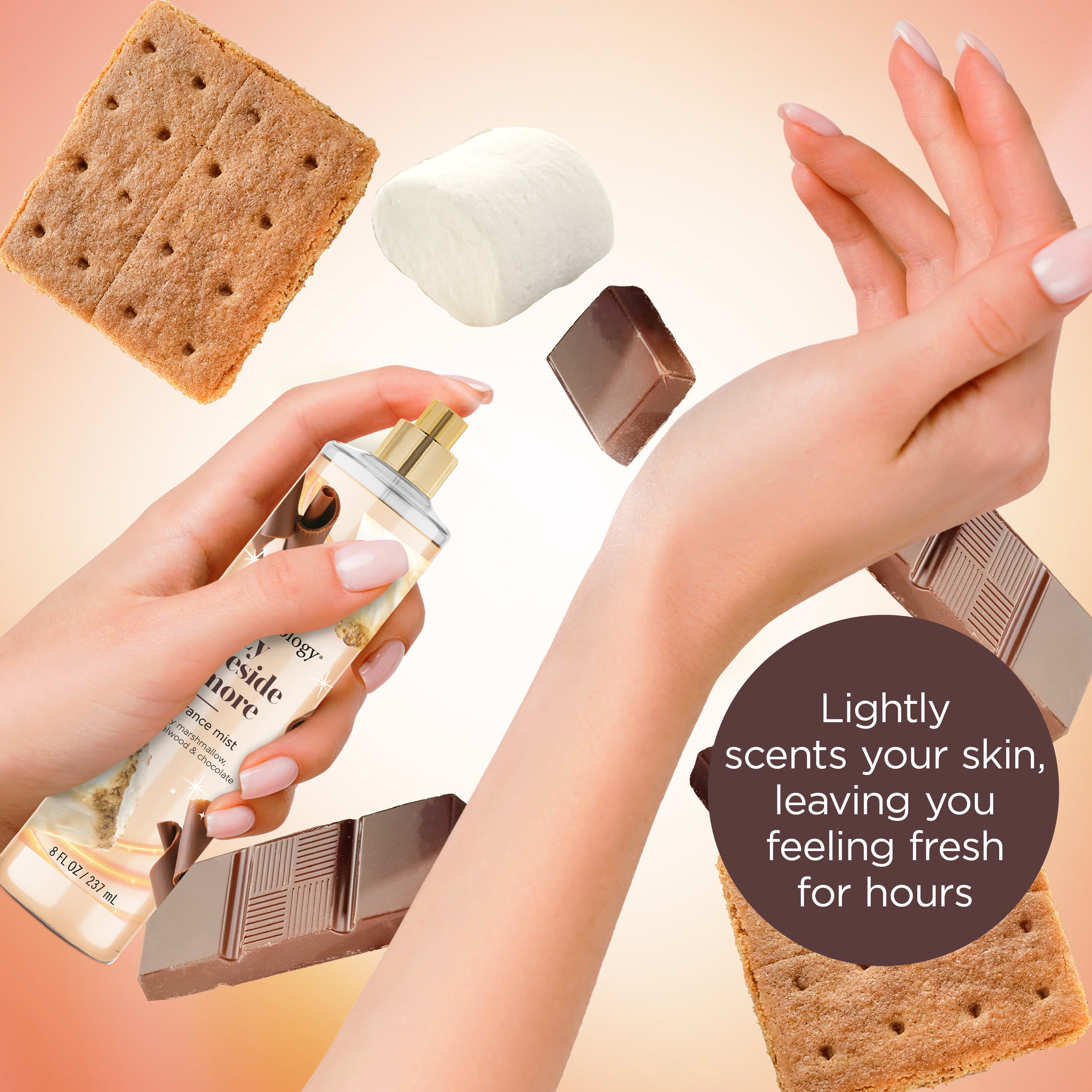 Bodycology Fragrance Body Mist, Cozy Fireside S'more, 8 fl oz