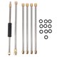 thumbnail image 2 of 90 Inch Pressure Washer Extension Wand Power Washer Lance with 1/4 Inch Quick Connect for Roof Cleaning 6pcs, 2 of 5