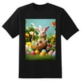 thumbnail image 2 of Plus Size Shirt for Women Black Tops for Women Short Sleeves Shirt for Women Easter T Shirt Crewneck Shirt for Women XL, 2 of 5