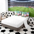 thumbnail image 4 of Erosebridal Letter Z Gradient Soccer Ball Print Twin Bedding Sets, Sports Monogram Bedding Comforter Set for Kids Boys and Girls, Reversible 7pcs, 4 of 6