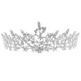 thumbnail image 4 of WEAVILUX Wedding Bridal Crown Rhinestone Jewelry Performance Costume Prop for Women in Party 1 Pcs, 4 of 8