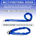 thumbnail image 4 of DocksLocks 3ft Weatherproof Cinch Style Security Chain (3ft/6ft/10ft) - Heavy Duty, Marine Grade Steel, Theft Prevention Strong Multi-Purpose Lock - 2.75 lbs, 4 of 5