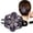 B, variant on Rhinestone Butterfly Hair Claw Clip for Women – Sparkling Crystal Flower Hair Accessory, Strong Hold for Thick Medium Hair, Glamorous Ponytail Updo Barrette (1 Clip)
