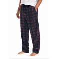 thumbnail image 3 of Nautica Men's Fleece Lounge Pajama Pants 2-Piece, Navy/Red Check Medium, 3 of 4