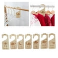 thumbnail image 5 of hengtong 7 Pieces Baby Clothes Organizers Wooden from Newborn to 24 Months Hanger Brown, 5 of 9