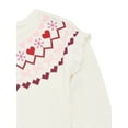 thumbnail image 3 of Garanimals Toddler Girls Holiday Ruffle Shoulder Top with Long Sleeves, Sizes 18M-5T, 3 of 3