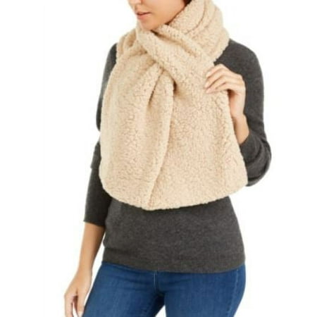 Timberland Women's Recycled Knit and Sherpa Fleece Scarf - Natural, OS