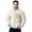 Beige, variant on CharmCyan Men Fleece Jacket Full Zip Stand Collar Warm Outerwear with Chest Pocket and Elastic Cuffs for Outdoor Activities Beige L