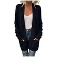 thumbnail image 2 of Cardigan pour Femmes Ouvert Manches Longues Tricoté avec Poches Cardigan pour Femmes, 2 of 6