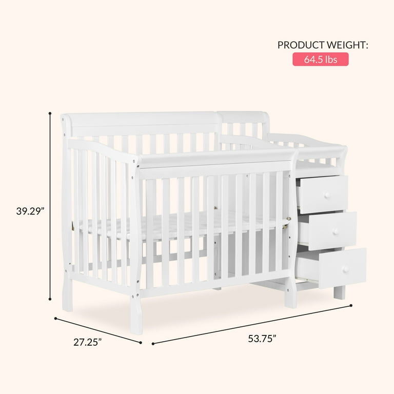 Dream On Me Jayden 4-in-1 Mini Convertible Crib and Changer for - Main Image