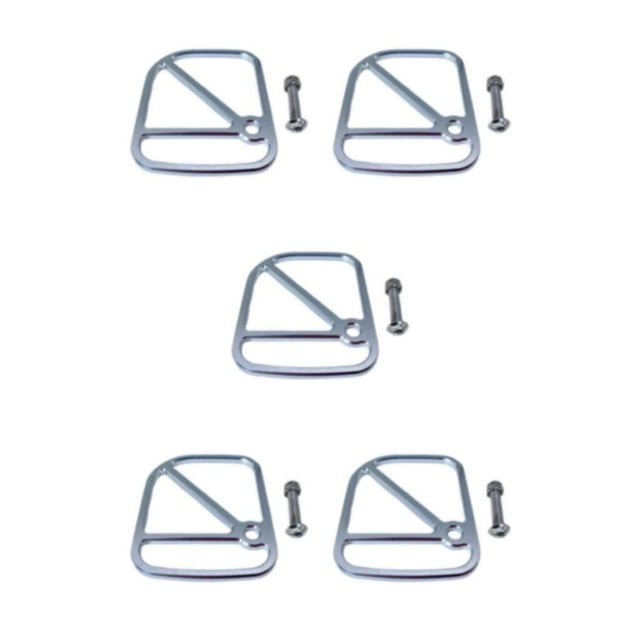 ZheElen Alloy Brake Cable Housing Line Shield Fender Disc for silver 6x5x0.2cm 5Set
