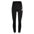 thumbnail image 4 of Breast Cancer Print Pants for Women Awareness Pink Ribbon Print Soft Trousers High Waist Workout Tights Yoga Leggings,Black 3,M, 4 of 5