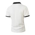 thumbnail image 5 of Timoontee Men's Short Sleeve Basic T Shirt Breathable Fabric Moisture Wicking V V Neck Crew Neck Versatile Style For White XL, 5 of 9