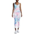 thumbnail image 2 of No Boundaries Juniors' Ruched Tank Top and Leggings Set, 2-Piece, 2 of 5
