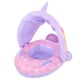 thumbnail image 2 of Anillo de tubo de flotador para bebé, anillos inflables de PVC para niños pequeños, anillos circulares de natación con sombrilla, 2 of 10
