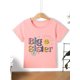 thumbnail image 3 of Camiseta gráfica "Big Sister" para niña - Algodón suave, manga corta, cuello redondo - Top informal perfecto para el verano, 3 of 7