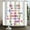 YA111, variant on Alphabet Shower Curtain Kids Educational Cute Cartoon ABC Learning Polyester Fabric with