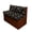 Brown Tone Paw Prints, variant on XYZCANDO Cracked Leather Texture RV Booth Seat Covers Anti-Slip RV Dinette Cushion Covers, Comfortable, Suitable for Travel Trailer Camper