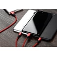 thumbnail image 2 of High-quality Nylon Braided Type-C Lightning Micro USB Data Cable 3 in 1 Fast Charge Stable, 2 of 8