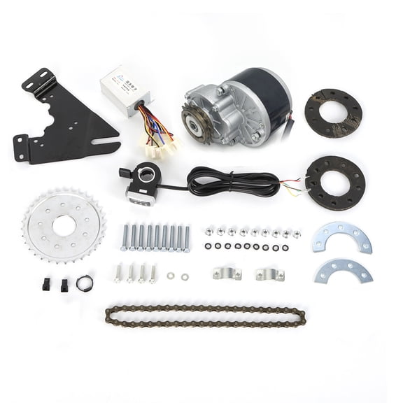 Complete Electric Bike Kit, Bike Engine Conversion, Motor, Freewheel Adapter, and Mounting Plate for Easy Installation, DIY Electric Bike