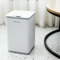 thumbnail image 3 of Nine Stars Automatic Bathroom Trash Can, 2 Gallon Plastic, Motion Sensor Hands-Free Soft-Close Lid Garbage Bin, White, 3 of 8