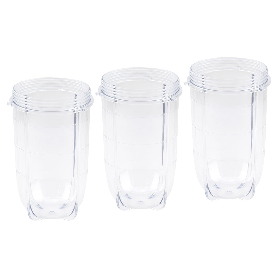 3 Pack 16 oz Tall Cup Replacement Part for Magic Bullet MB1001 250W