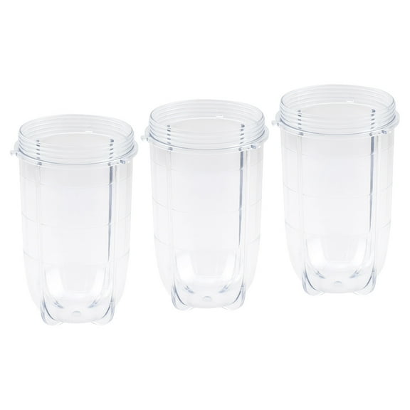 3 Pack 16 oz Tall Cup Replacement Part for Magic Bullet MB1001 250W Blenders