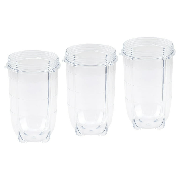 3 Pack 16 oz Tall Cup Replacement Part for Magic Bullet MB1001 250W  Blenders 
