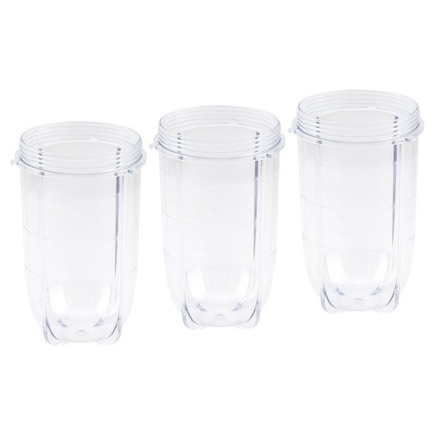 3 Pack 16 oz Tall Cup Replacement Part for Magic Bullet MB1001 250W