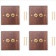 thumbnail image 2 of 4X Enchufe de Interruptor de Luz de Estilo Industrial Americano Retro, Placa de Interruptor de Palanca de LatóN de Madera Maciza, Interruptor de Estancia en Casa Antiguo (2), 2 of 5