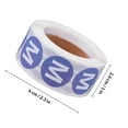 thumbnail image 2 of OUNONA Purple Round Clothing Size Self Adhesive Sticker Label for Accurate Size Display on Clothing, 2 of 6