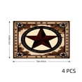 thumbnail image 4 of Amarainy Western Star Design Table Mats Set Of 4 For Home Kitchen Table Decor 12x18 inch, 4 of 5