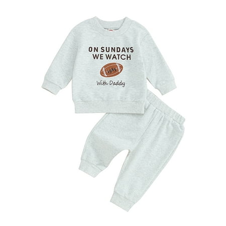 

Bagilaanoe Baby Boys Fall Tracksuit Outfits Set Clothes 3M 6M 12M 18M 24M 3T Kids Boy Long Sleeve Letter Sweatshirt Tops Sweatpants 2Pcs Casual Autumn Clothing for Toddler Boys