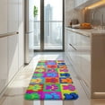 thumbnail image 4 of Colorful Dog Paw Footprint Kitchen Rug Mat,Kitchen Runner Rugs Non Skid Washable,Decorative Kitchen Floor Mats for Kitchen,Sink,Laundry,17"x47.2", 4 of 7