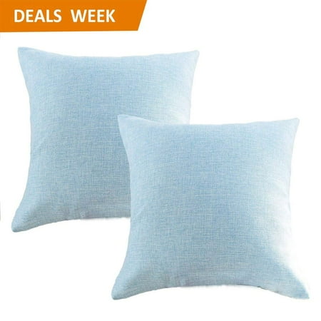 Set Of 40 Throw Pillow Covers Coastal Cushions Fine Faux Linen Home Amazing Light Blue Throw Pillow Covers Set Of 40 Throw Pillow Covers Coastal Cushions Fine Faux Linen Home Amazing Light Blue Throw Pillow Covers