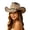 Khaki1, variant on Rove Studio Unisex Western Cowboy Straw Hat, Wide Brim Breathable Sun Hat for Beach, Outdoor & Country Concerts BG2 One Size
