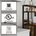 thumbnail image 2 of Tookss Bakers Rack with Power Outlet, Industrial Microwave Oven Stand with Shelves, Kitchen Sideboard Buffet Cabinet with 2 Drawer, 5-Tier Kitchen Bakers Rack Rustic Brown, 2 of 10