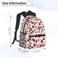thumbnail image 4 of Wukai Red Food Versatile Backpack:Spacious,Organized,Comfortable,Ideal for Travel and Everyday Use with Multiple Pockets and Padded Straps, 4 of 8