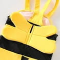 thumbnail image 4 of Baby Swimsuit Boy Kids Unisex Bee Themed One Piece Rash Guard with Hat Bathing Suits for Girls Yellow 6-12 Months, 4 of 6