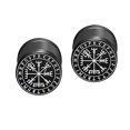 thumbnail image 3 of Pendientes de tuerca Punk de acero inoxidable pequeños pendientes para hombres y mujeres con barra Piercing joyería para Festival Día de San Valentín Estilo H Yinane Aretes, 3 of 8