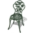 thumbnail image 5 of vidaXL 3 Piece Bistro Set Cast Aluminium Green, 5 of 5