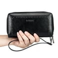 thumbnail image 6 of ROULENS RFID Genuine Leather Women Long Wallet Clutch Purse Large Capacity Card Holder, 6 of 7