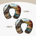 thumbnail image 3 of KLL Vintage Truck Farm Scene Pattern Memory Foam Cervical Neck Pillow Versatile U-Shaped Pillows for Home/Office/Camping/Travelling/Soft Washable Cover, 3 of 8